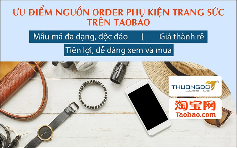 Ưu điểm nguồn order phụ kiện trang sức trên Taobao