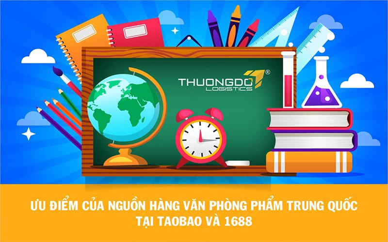 Các mặt hàng văn phòng phẩm Taobao, 1688 đa dạng và có giá thành rẻ