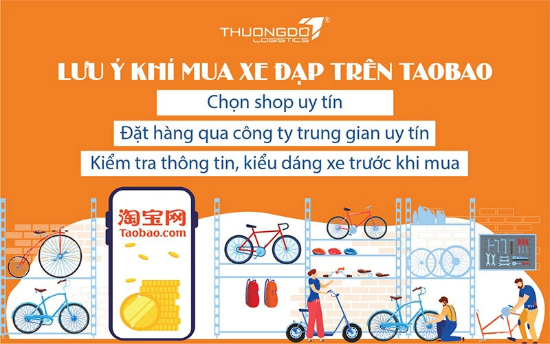 Lưu ý khi mua xe đạp trên Taobao