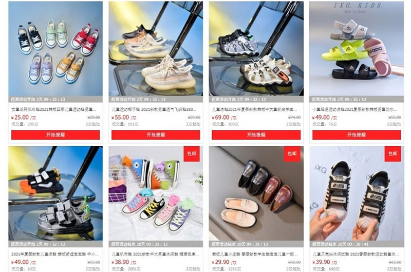Link shop giày dép nữ trên các trang TMĐT