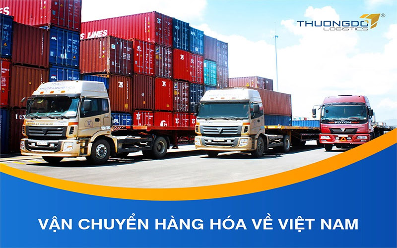 Vận chuyển hàng hóa về Việt Nam.