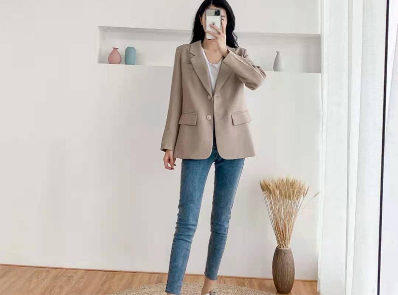  Áo blazer thắt nút