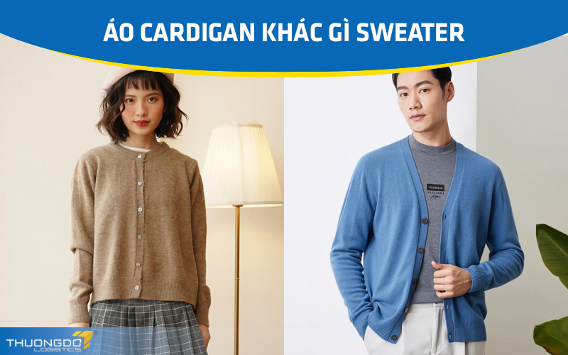  Áo cardigan khác gì sweater 