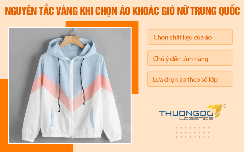 Nguyên tắc vàng khi chọn áo khoác gió nữ Trung Quốc