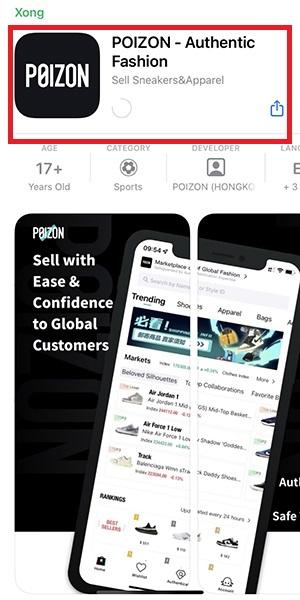  Tải ứng dụng Dewu (Poizon) trên App store