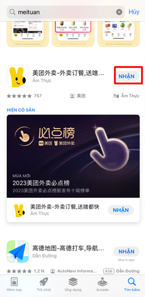  Tải app Meituan về điện thoại