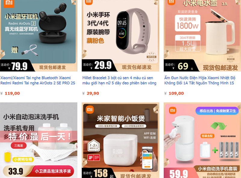  Link bán đồ điện tử công nghệ hiện đại chất lượng trên taobao