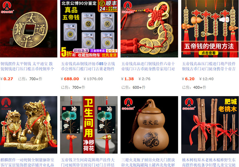  Link các shop bán đồ phong thủy quà tặng mẫu mã đẹp trên Taobao