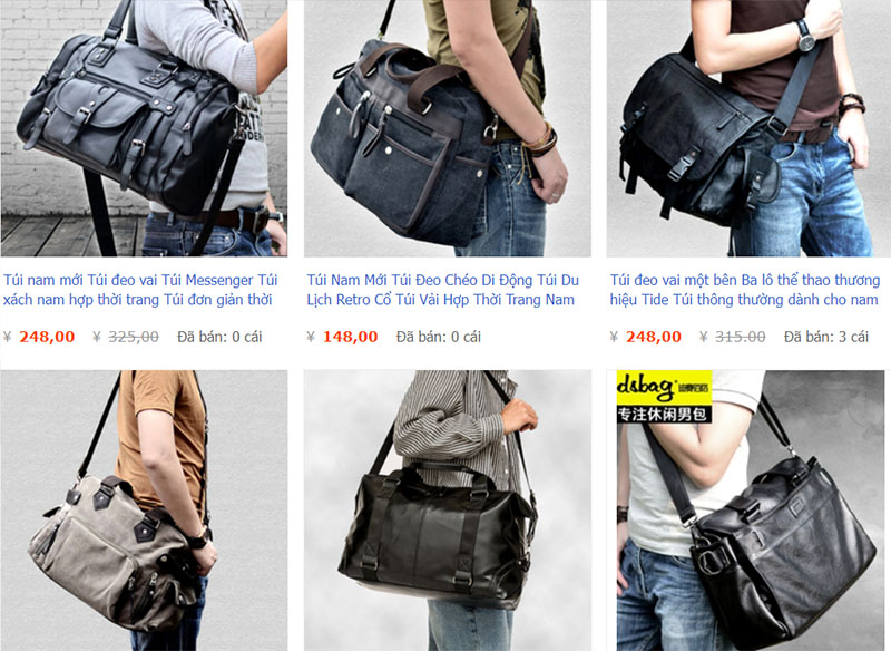  Link shop bán túi xách túi da chất lượng trên taobao