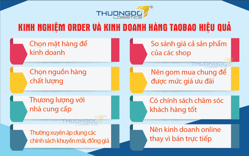  Kinh nghiệm order và kinh doanh hàng Taobao hiệu quả