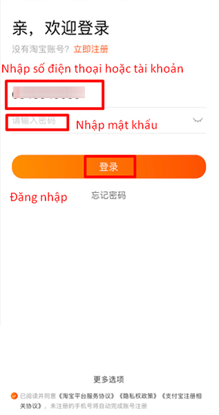  Đăng nhập vào tài khoản