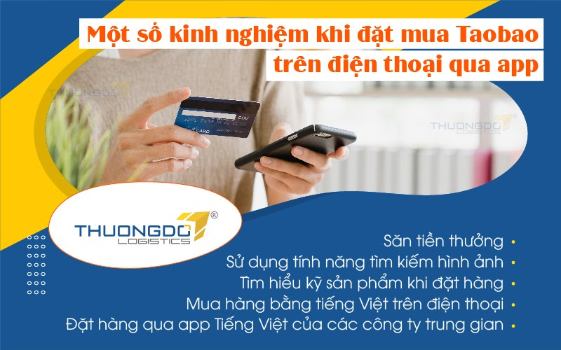 Một số kinh nghiệm khi đặt mua Taobao trên điện thoại qua app