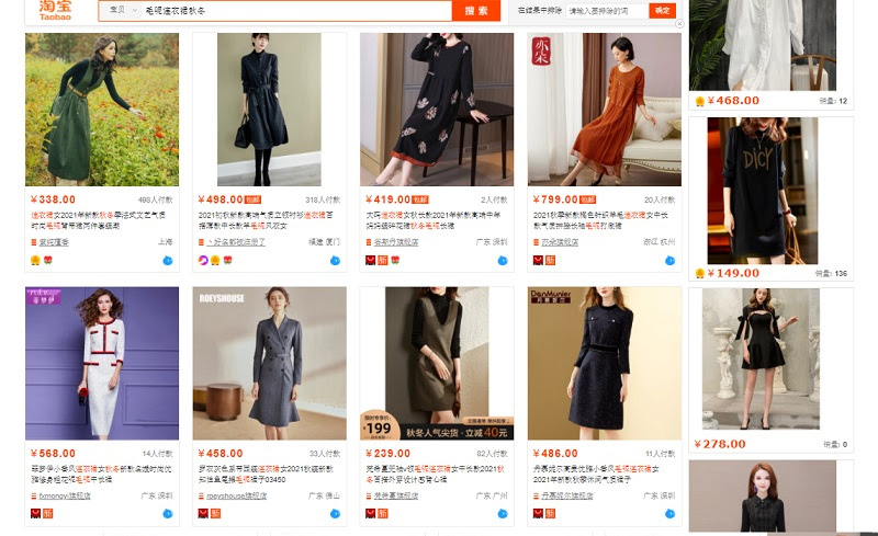  Danh sách nhà cung cấp Taobao