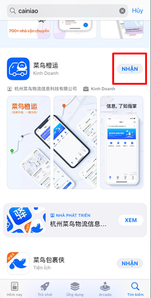  Tải app Cainiao về điện thoại di động