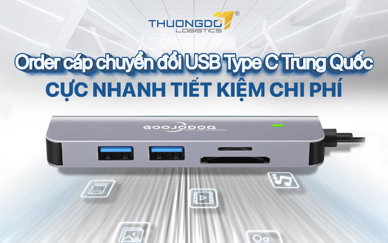  Order cáp chuyển đổi USB Type C Trung Quốc cực nhanh tiết kiệm chi phí