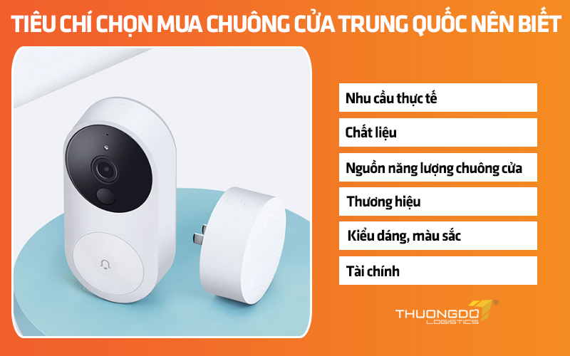 Tiêu chí chọn mua chuông cửa Trung Quốc nên biết