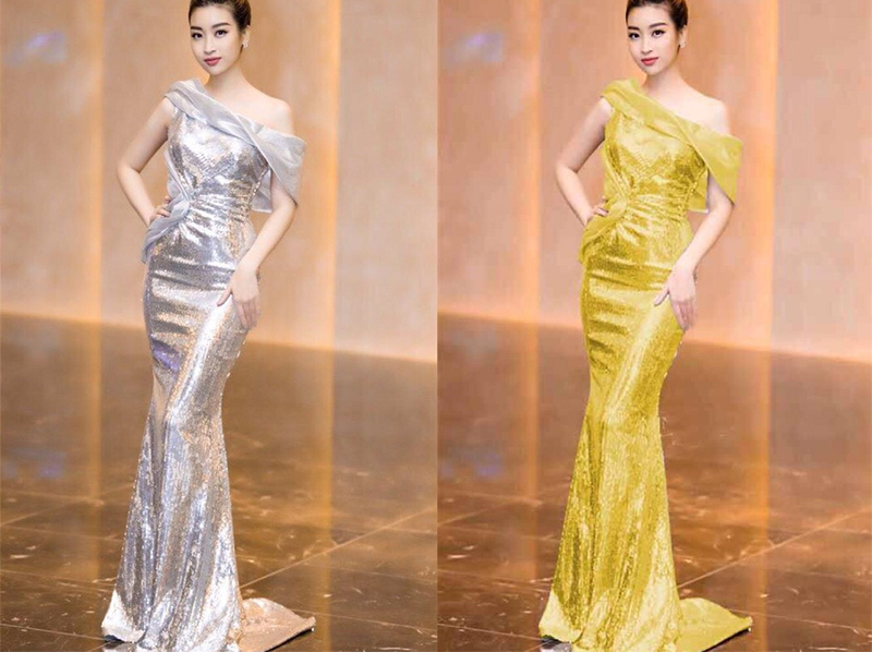  Đầm dự tiệc ánh kim bắt mắt