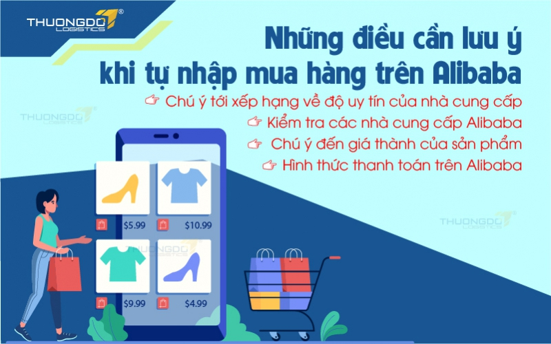  Những điều cần lưu ý khi tự nhập mua hàng trên Alibaba