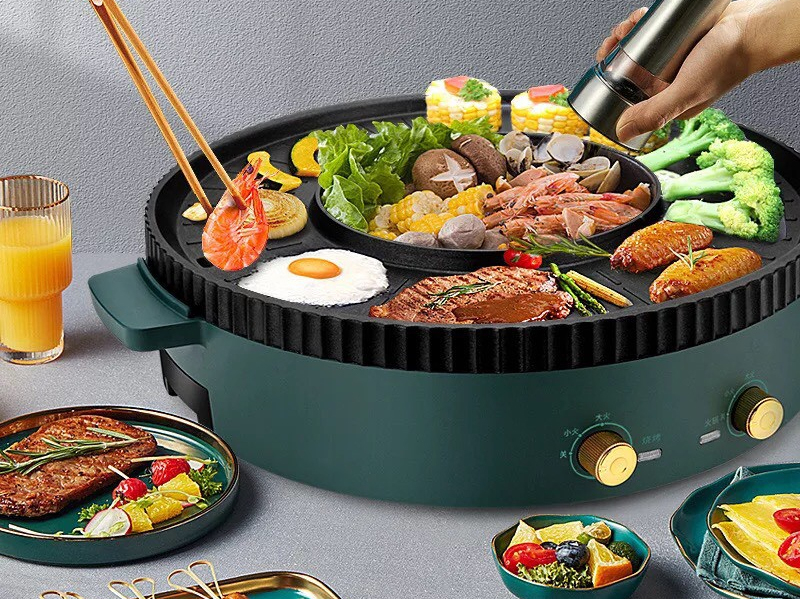 Bếp lẩu nướng 2 trong 1