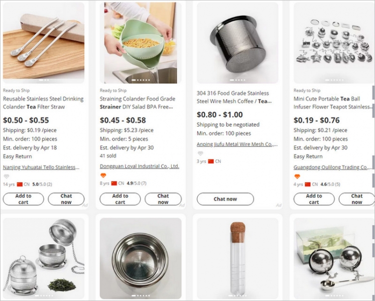 Sản phẩm đồ lọc trà trên 1688.com