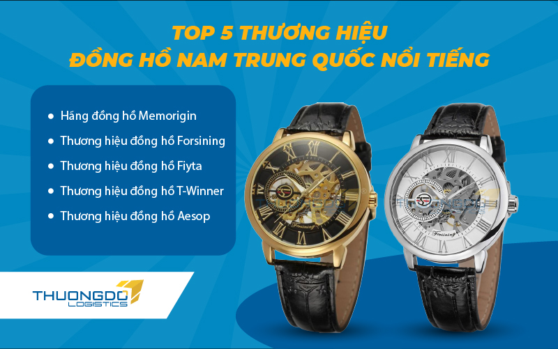  Top 5 thương hiệu đồng hồ nam Trung Quốc cực nổi tiếng