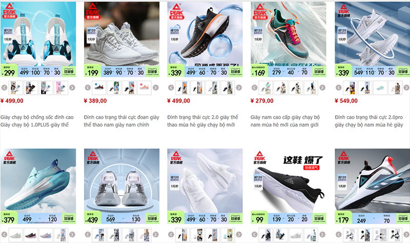  Order giày chạy bộ Trung Quốc tại các shop online