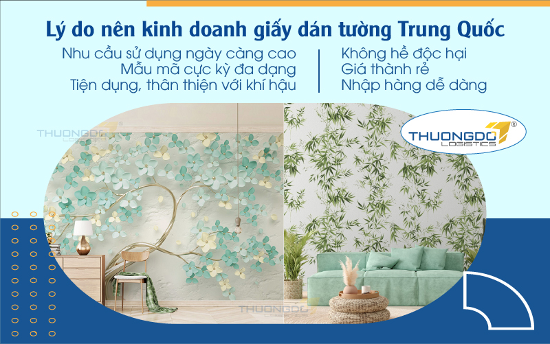  Lý do nên kinh doanh giấy dán tường Trung Quốc