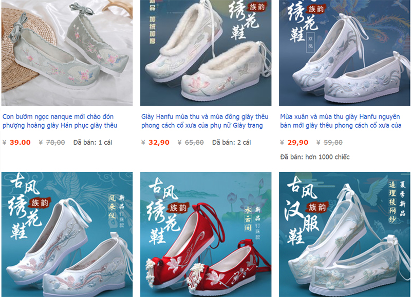  Các mẫu giày tại Zuyun