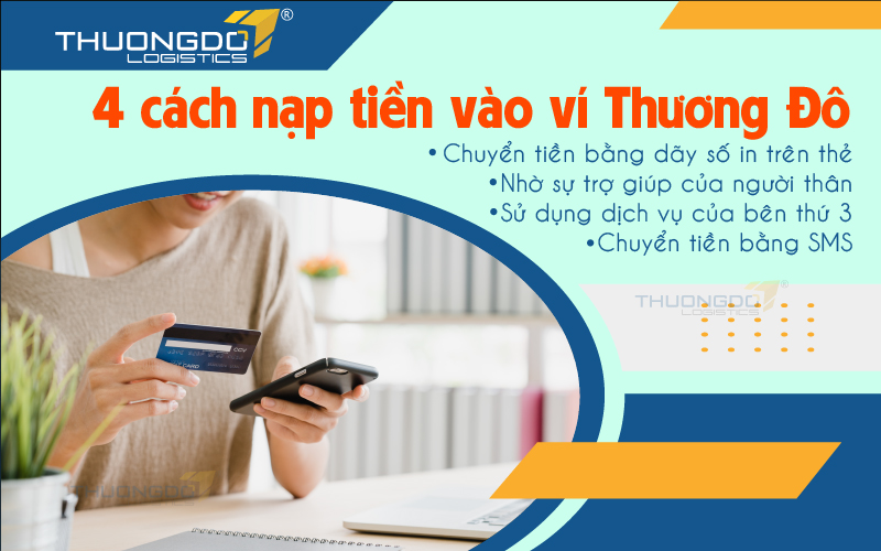  4 cách nạp tiền vào ví Thương Đô