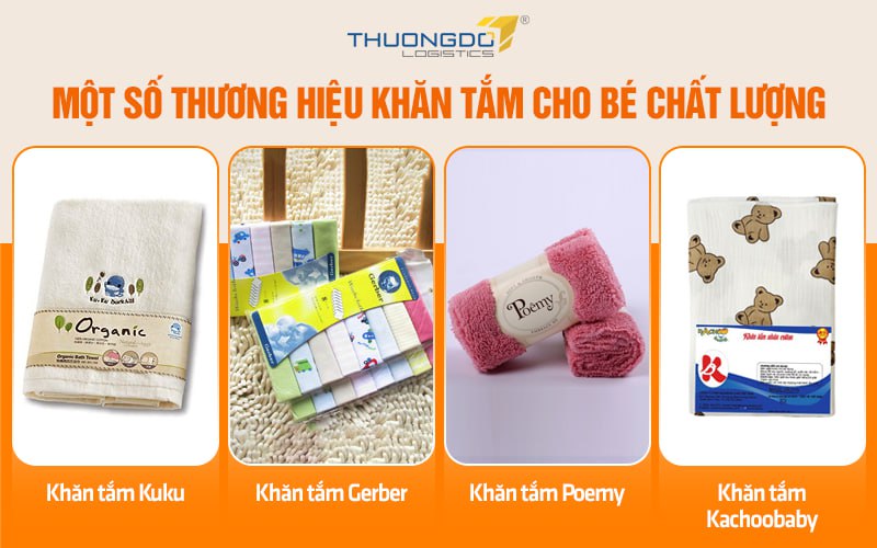 Một số thương hiệu khăn tắm cho bé chất lượng