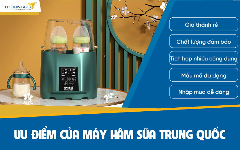  Ưu điểm của máy hâm sữa Trung Quốc