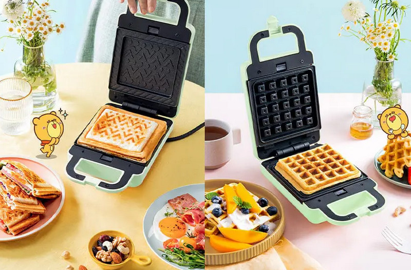 Máy kẹp waffle Bear