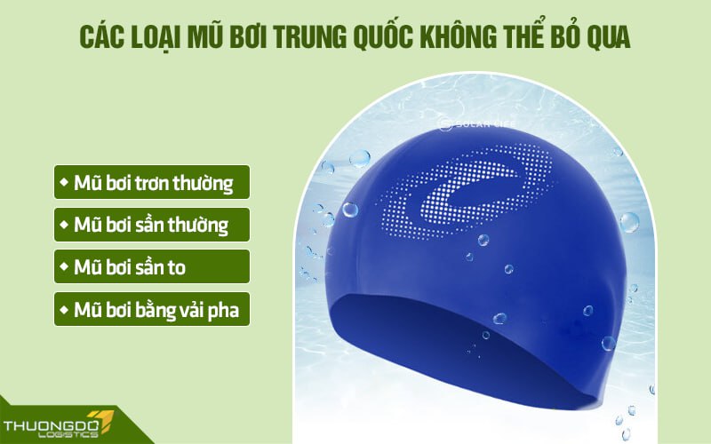 Các loại mũ bơi Trung Quốc không thể bỏ qua