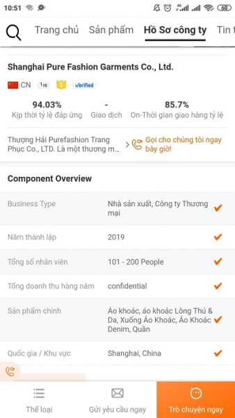  Kiểm tra kỹ thông tin về công ty cung cấp sản phẩm