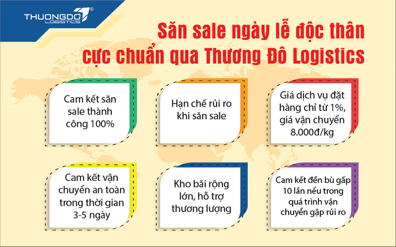  Săn sale lễ độc thân cực chuẩn qua Thương Đô Logistics