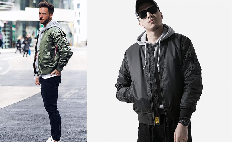  Dễ dàng kết hợp với áo bomber