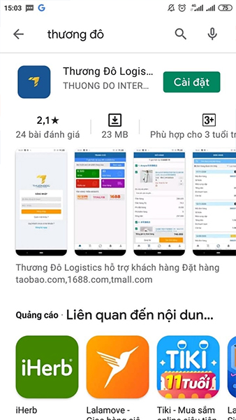  App đặt hàng 1688 Thương Đô