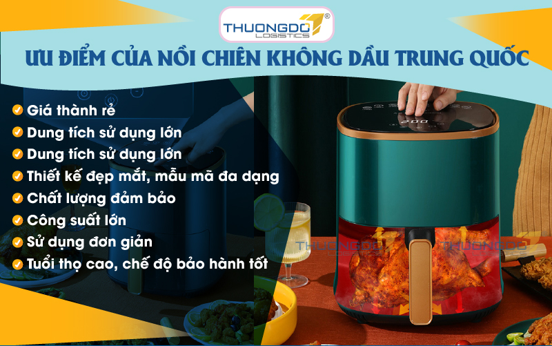  Ưu điểm của nồi chiên không dầu Trung Quốc