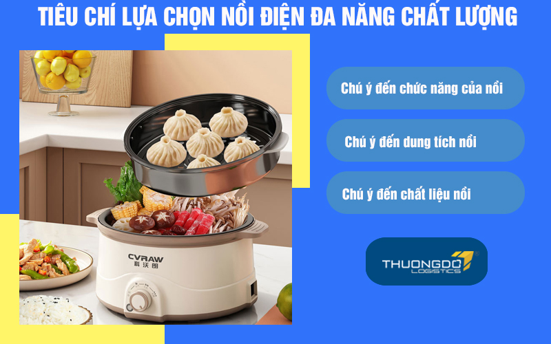 Tiêu chí lựa chọn nồi điện đa năng chất lượng