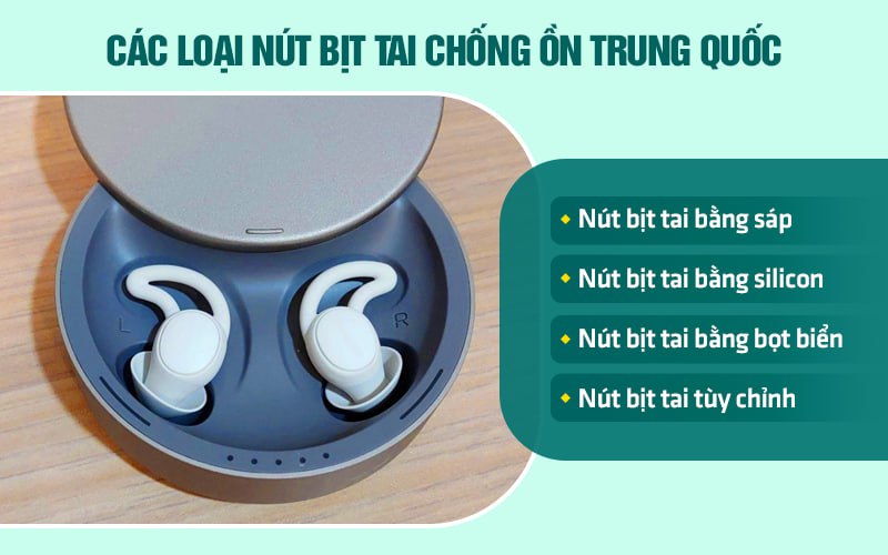 Các loại nút bịt tai chống ồn Trung Quốc