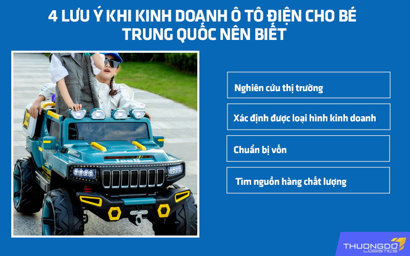 4 lưu ý khi kinh doanh ô tô điện cho bé Trung Quốc nên biết