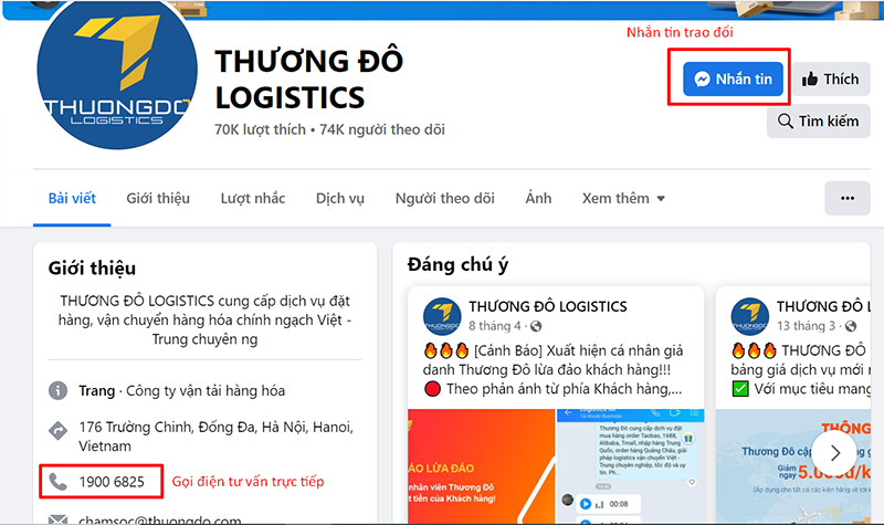  Tương tác trực tiếp với nhà cung cấp