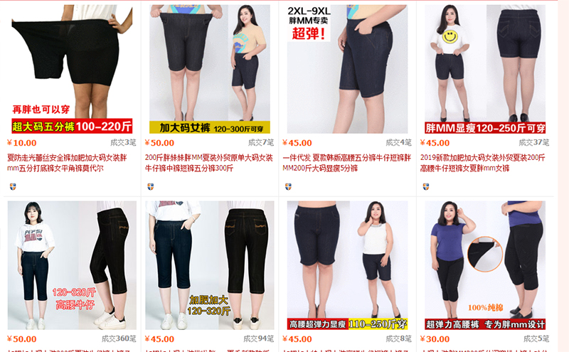  Các mẫu quần jean big size trên 1688
