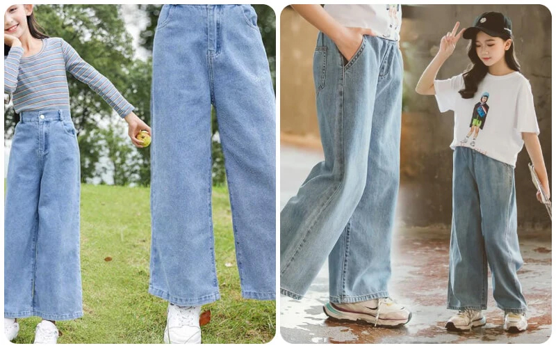  Mẫu quần jean dáng dài