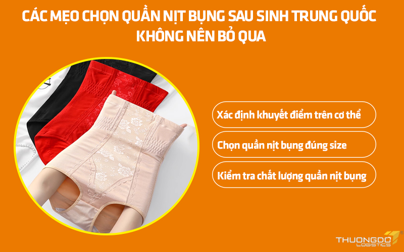 Các mẹo chọn quần nịt bụng sau sinh Trung Quốc trên trang TMĐT không nên bỏ qua