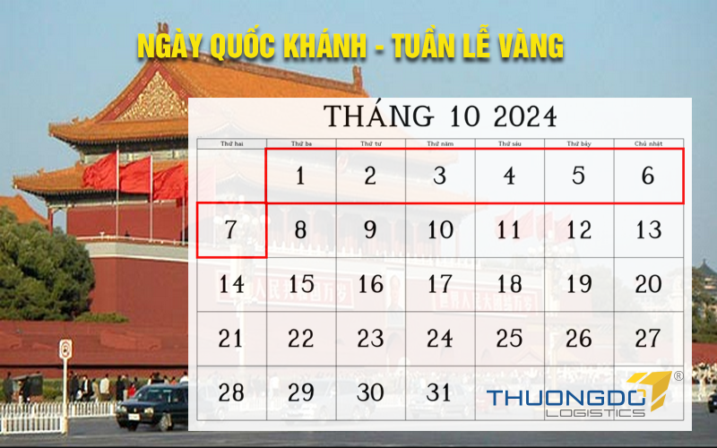 Lịch nghỉ lễ Quốc Khánh Trung Quốc 2024