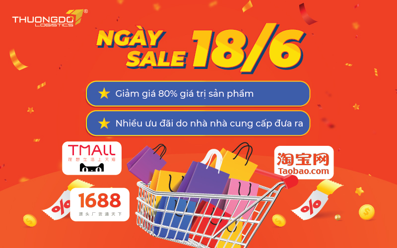  Ngày sale 18/6 Taobao giảm giá 80% giá trị sản phẩm 