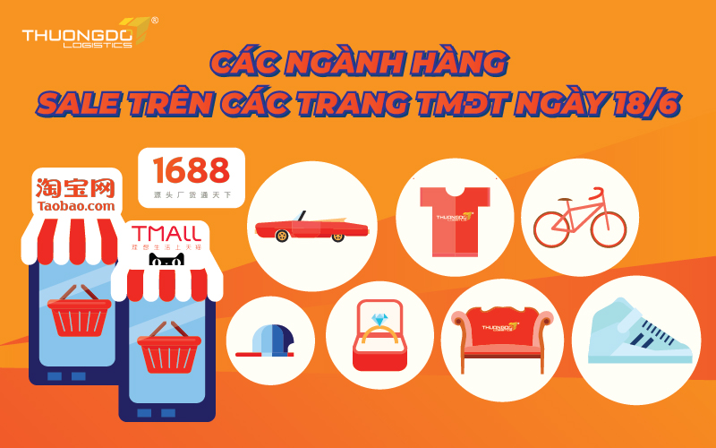  Các ngành hàng sale trên Taobao ngày 18/6