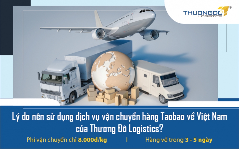 Lý do nên sử dụng dịch vụ vận chuyển từ Taobao về Việt Nam của Thương Đô Logistics