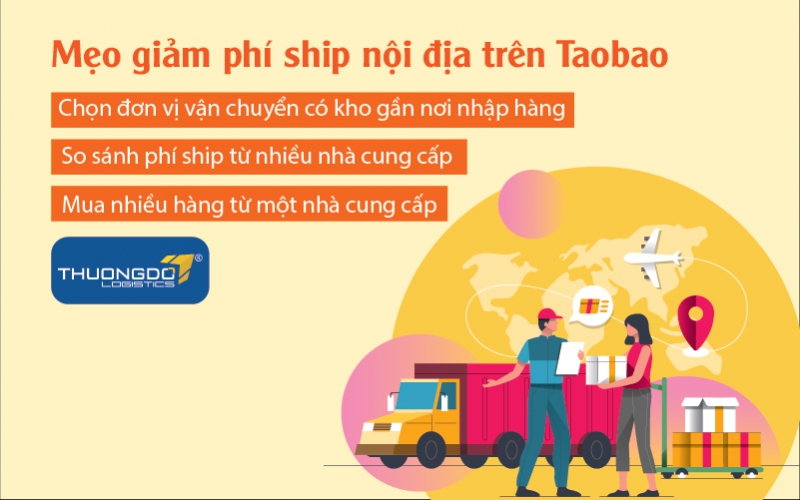 Mẹo giảm phí ship nội địa Taobao